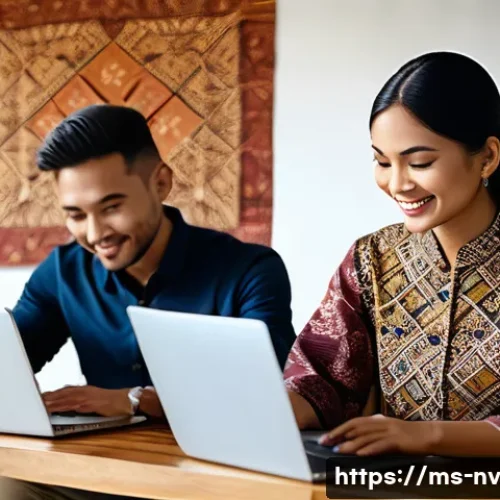 Home 11 고객 니즈 리서치의 성과 측정 기법 - A modern Malaysian small business office setting where a diverse group of professionals, wearing mod...