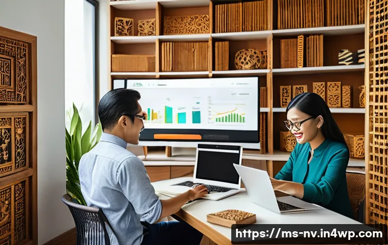 고객 니즈 리서치를 통한 제품 개선 사례 - A modern Malaysian small business office scene showing a diverse team of professionals analyzing cus...