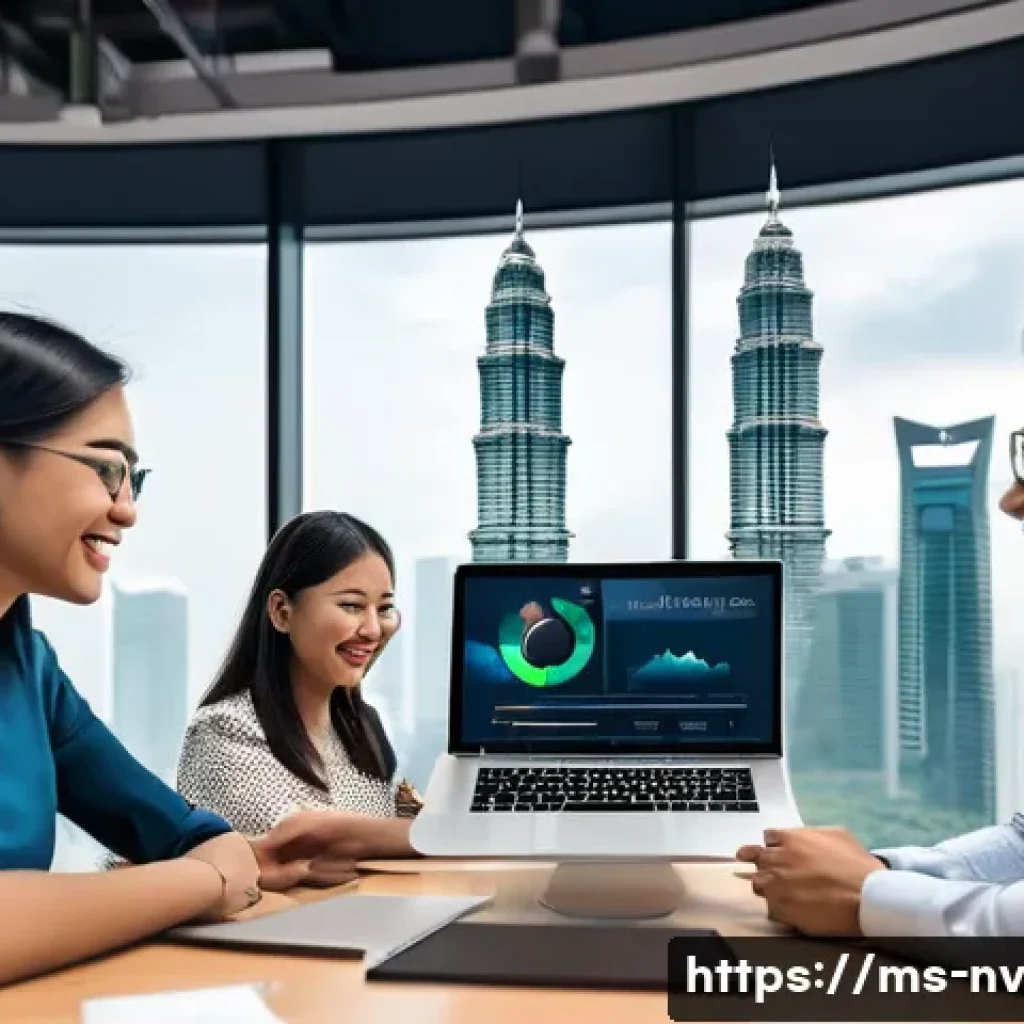 고객 니즈 리서치의 KPI 설정 방법 - A modern Malaysian e-commerce business setting showing a diverse team of professionals analyzing cus...