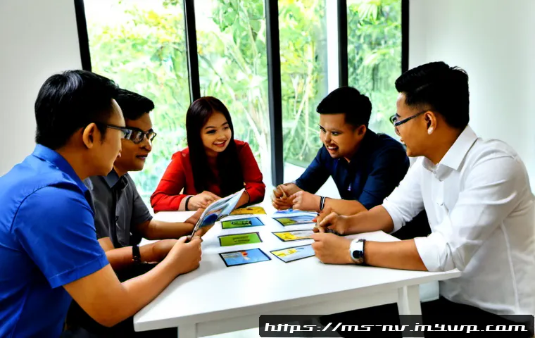 Home 16 고객 니즈 리서치에서의 스토리텔링 기법 - Photorealistic customer needs research workshop in a modern Kuala Lumpur office, diverse Malaysian t...